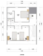 ・2階床面積：16.78m2（16.78坪）