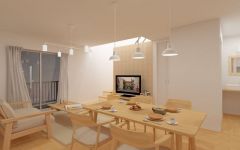 日が陰った時間帯のリビングイメージ