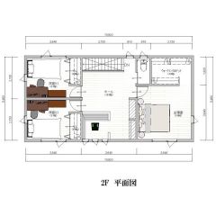 ・２階床面積：59.62m2（18.03坪）