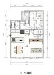 ・１階床面積：51.34m2(15.53坪)