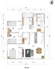 １F：床面積90.26m2（27.30坪）