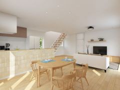 ジャパンディインテリアの内装は和の落ち着きに、北欧のやさしさを足した21帖のLDK