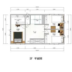 ・２階床面積：54.65m2（16.53坪）