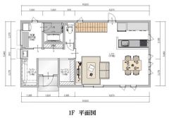 ・１階床面積：57.96m2（17.53坪）